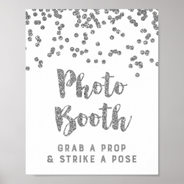 Poster Letreiro de Casamento em Cabine de Fotos com Confe (Frente)