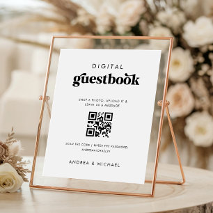 Poster Letreiro de Casamento Livro de Visitas Digital Cód