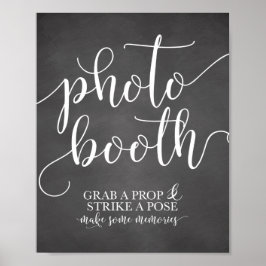 Poster Letreiro de Casamento Photobooth - Pegue um Adereç