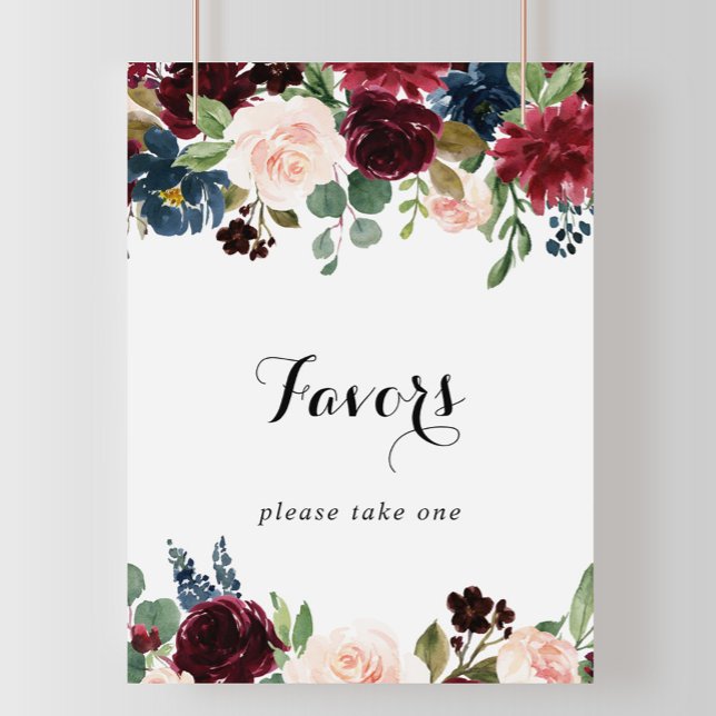 Poster Letreiro de Favor Autônomo em Burgundy Rústico de  (Criador carregado)