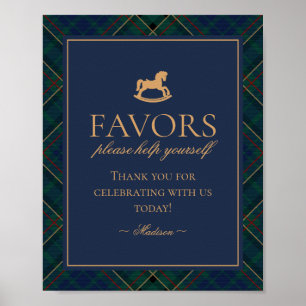 Poster Letreiro de Favoritos de Cavalo de Balanço em Xadr