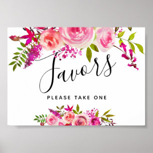 Póster letreiro de festa/casamento com Rosas de Pêssego R