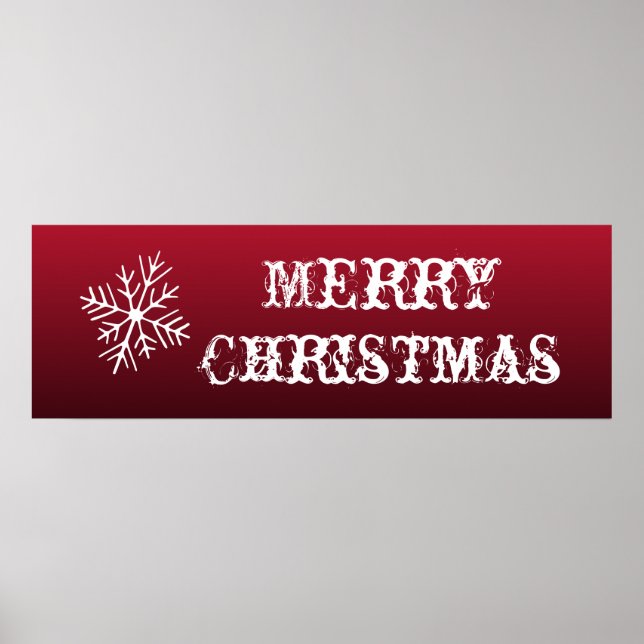 Póster Letreiro de Natal Parede Cartaz Decoração (Frente)