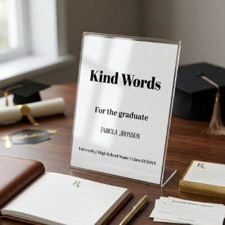 Poster Letreiro de palavras gentis para a festa de format