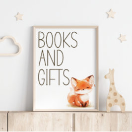 Poster Letreiro de Presentes de Livros para Chá de Bebê P