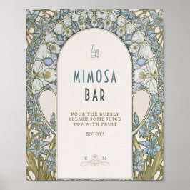 Poster Letreiro Mimosa Vintage 1920