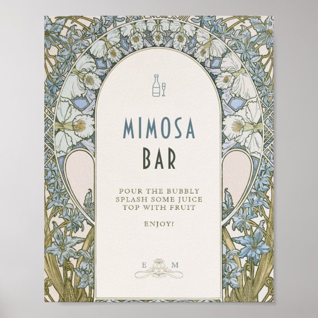 Poster Letreiro Mimosa Vintage 1920 (Frente)