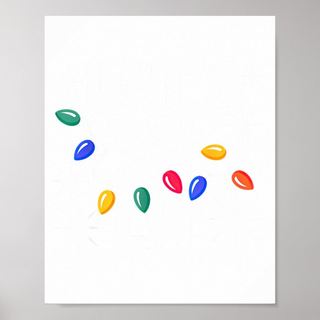 Poster Let's Get Lit Christmas Lights  (Frente)