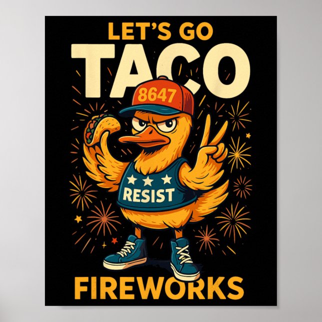 Poster Let's Go Taco Meme  (Frente)