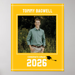 Poster LETTERMAN GRAD Placa de Boas-Vindas com Foto Perso