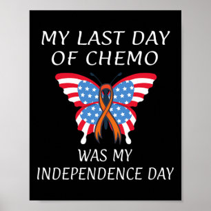 Poster Leucemia Cancer sanguíneo EUA Bandeira Americana I
