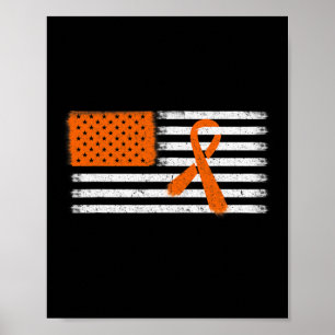 Poster Leucemia De Bandeira E Família De Fitas De Esclero