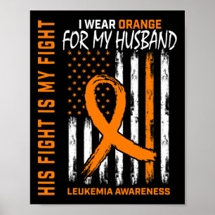 Poster Leucemia Laranja Sensibilização do Cancer American