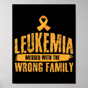Poster Leucemia Mensada Com Leucemia De Suporte Familiar