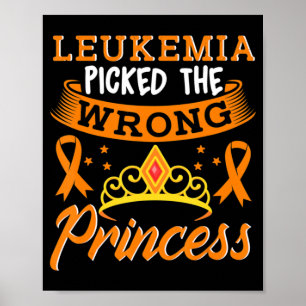 Poster Leucemia Pegou O Cancer Errado Da Princesa Awarene