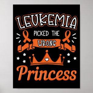 Poster Leucemia Pegou O Cancer Errado Da Princesa Awarene