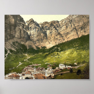 Póster Leukerbad, Vancôver, cumes de, pH do vintage da