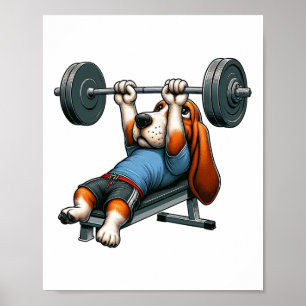Poster Levantamento de peso Bet Hound Fitness Academia Tr