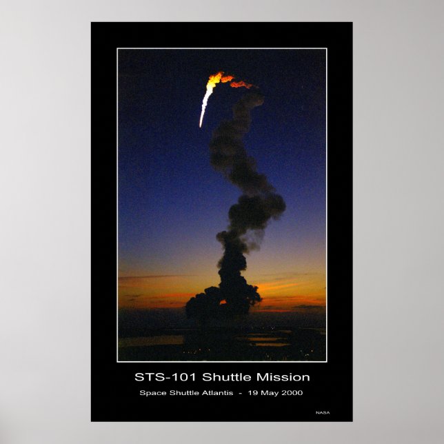 Poster Levantamento do Shuttle Atlantis - 19 de maio de 2 (Frente)