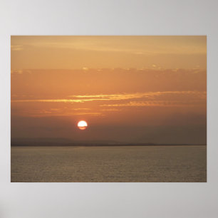 Póster Levantamento do sol sobre Aruba Eu Caribe a paisag