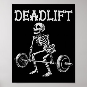 Poster Levantamento morto Funny Halloween Esqueleto Levan