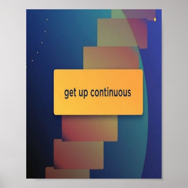 Poster levantar-se continuamente (Frente)