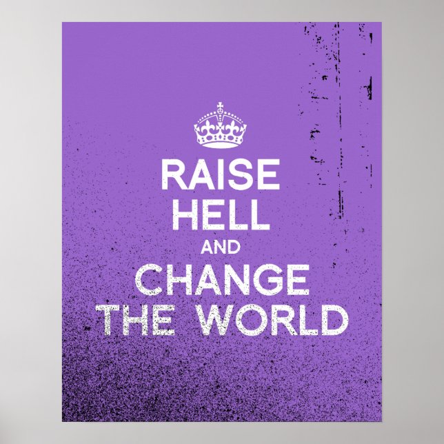 POSTER LEVANTE O INFERNO E MUDE O MUNDO (Frente)