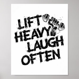 Poster Levante Pesado Ria Frequentemente Halterofilista F