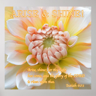 Poster Levante-se & brilhe-se