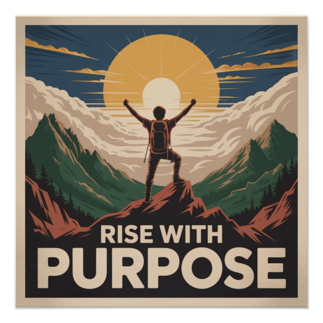 Póster Levante-se Com Propósito (Frente)