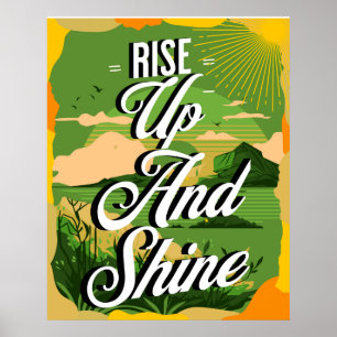 Poster Levante-Se E Brilhe