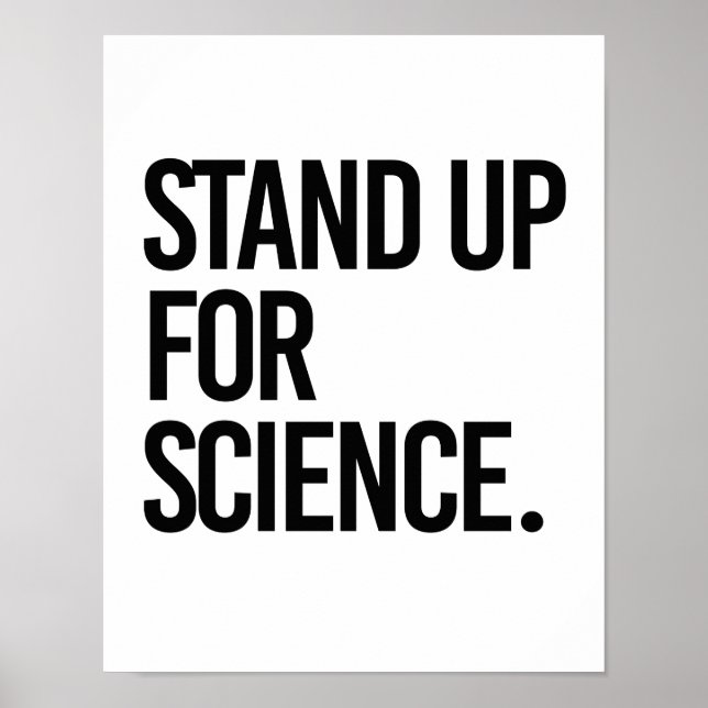 Póster Levante-se para a ciência - Pro-Science - (Frente)