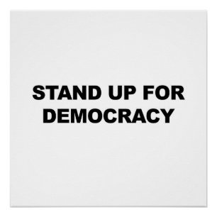 Póster Levante-se para a Democracia