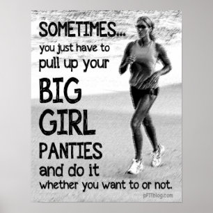 Poster Levante seus calcinhas grandes da menina