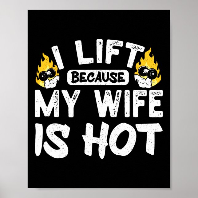 Poster Levanto Porque Minha Esposa Está Quente 5 (Frente)