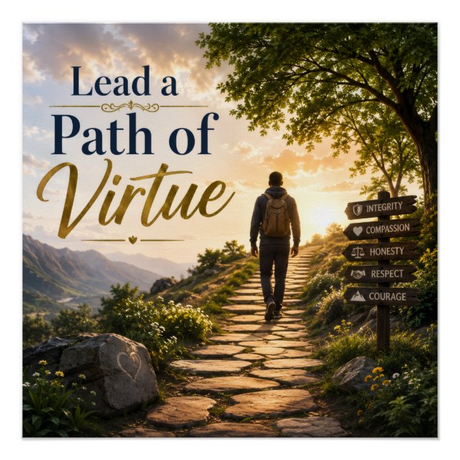 Póster Levar um Caminho de Virtude (Frente)