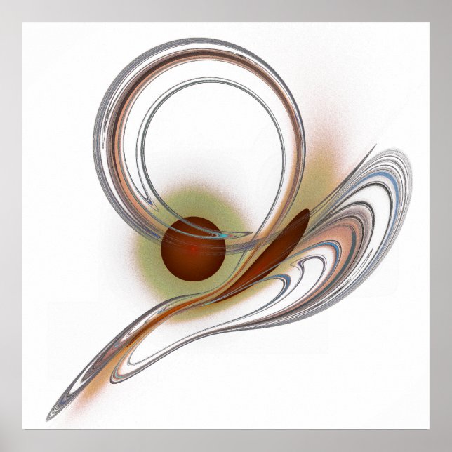 Poster 'Leve Flame Abstrato 104' (Frente)