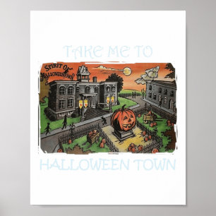 Poster Leve-Me À Figurina De Halloween