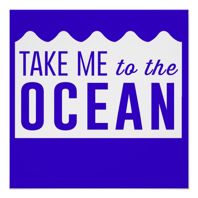 Póster Leve-me ao Oceano (Frente)