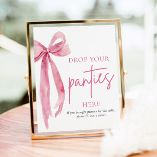 Poster Leve o Arco Rosa para Largar suas calças aqui Sina