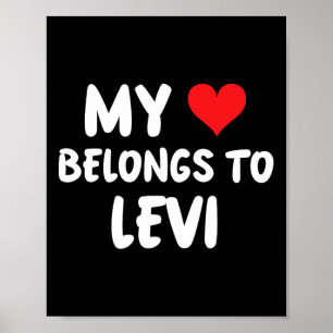 Poster Levi - Meu Coração Pertence a Levi - Amor