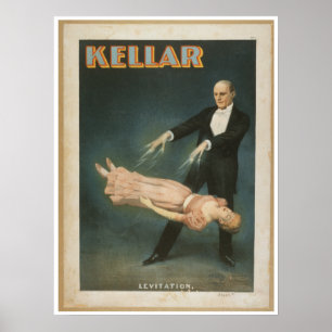 Póster Levitação de Harry Kellar