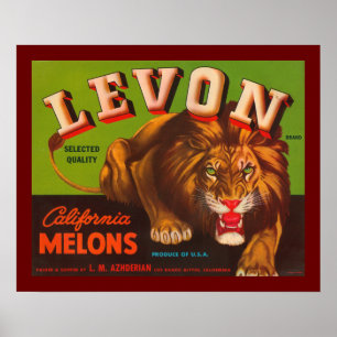 Póster Levon California Melons