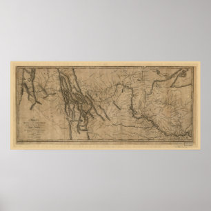 Poster Lewis and Clark Track Map