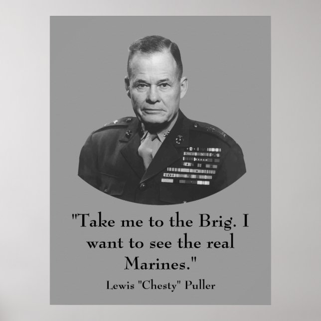 Poster Lewis "Chesty" Puller - Herói da Guerra (Frente)