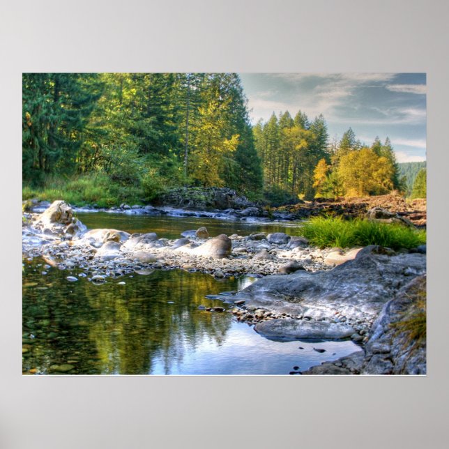 Póster Lewis River Fall (Frente)