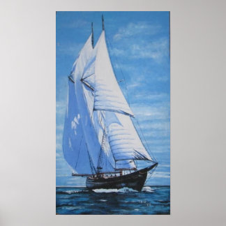 Póster Lewis' Sailboat