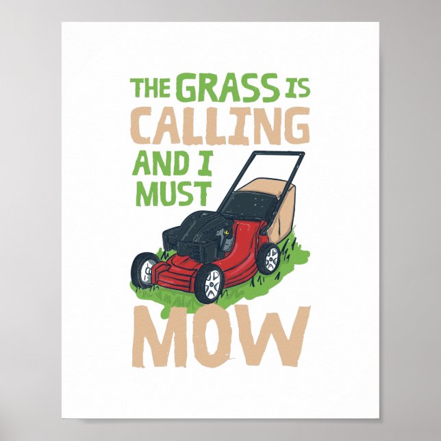 Poster Lewn Mower Lawn (Frente)