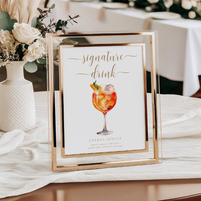 Poster Leyton Dourado Sinal Mínimo de Assinatura Moderno (Criador carregado)