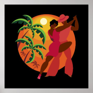 Poster Lg. da série 2 do dançarino da salsa